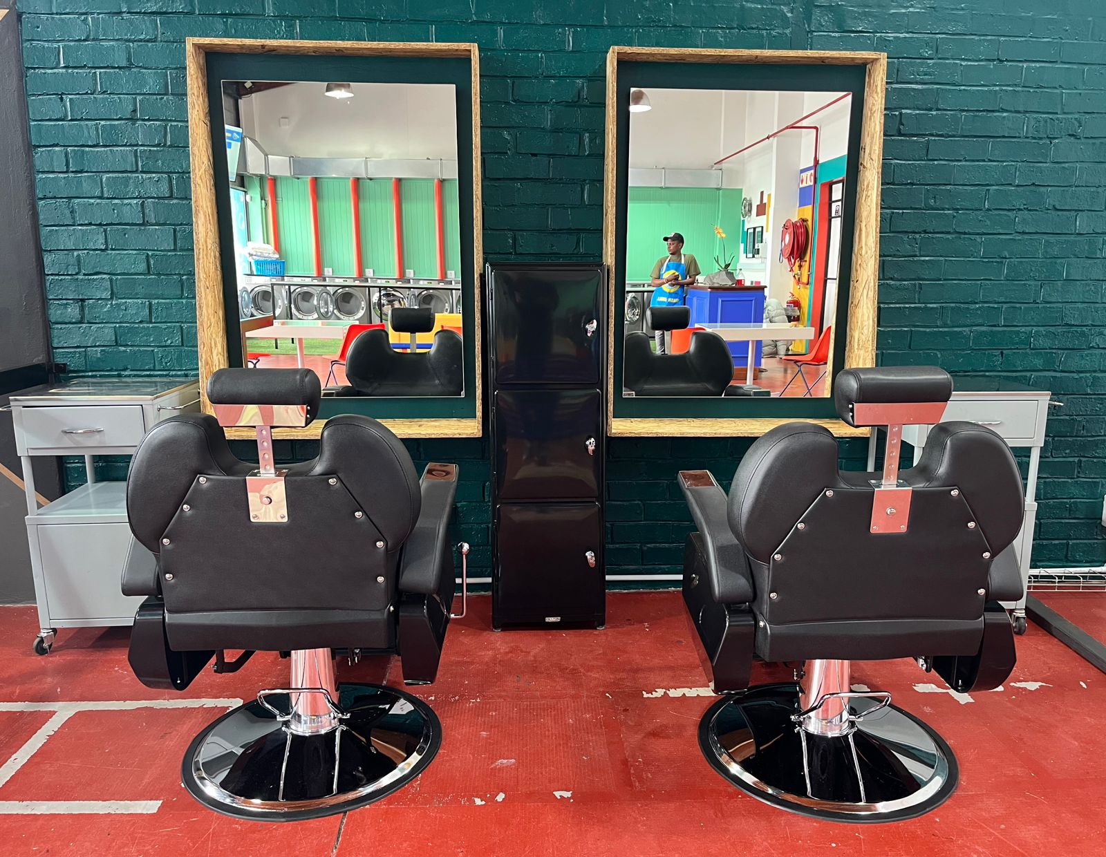On-site barber area